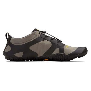 Vibram V-Alpha Grey/Black Mens Trail Shoes | India-635714